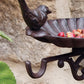 2 Set Cast Iron Bird Bath/Feeder with Wall Bracket