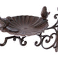 2 Set Cast Iron Bird Bath/Feeder with Wall Bracket