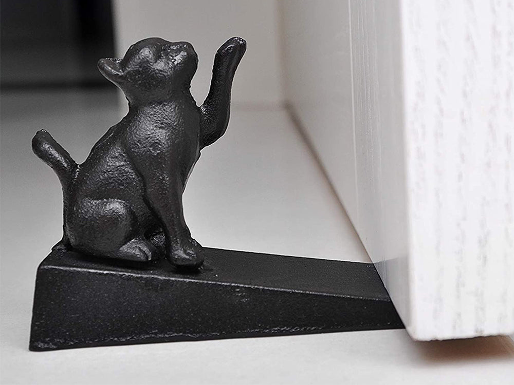 Cast Iron Cat Door Stopper