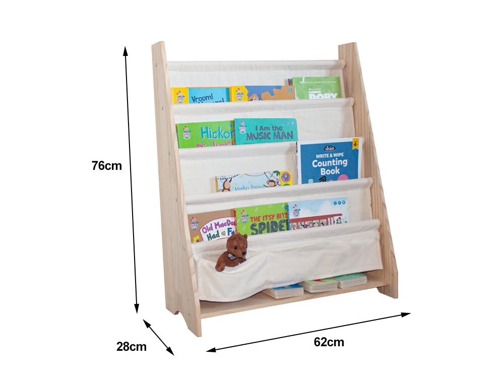 Childrens canvas hot sale bookcase