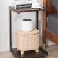 Solid Wood C Shaped End Table / Side Table / Bedside table