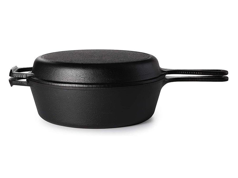 2 In1 Cast Iron Skillet Set – Loveliving