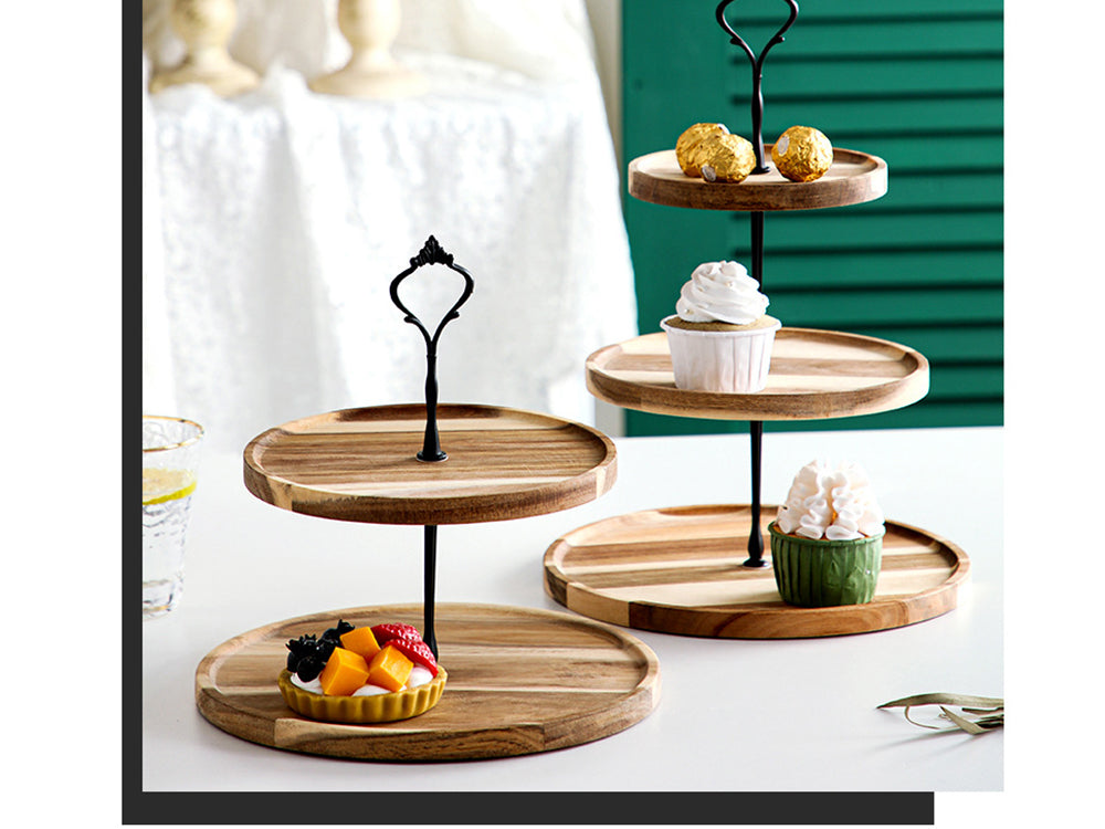 2 Tier Cake Plate Stand