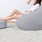 Bean Bag Chair with Footstool- Light grey