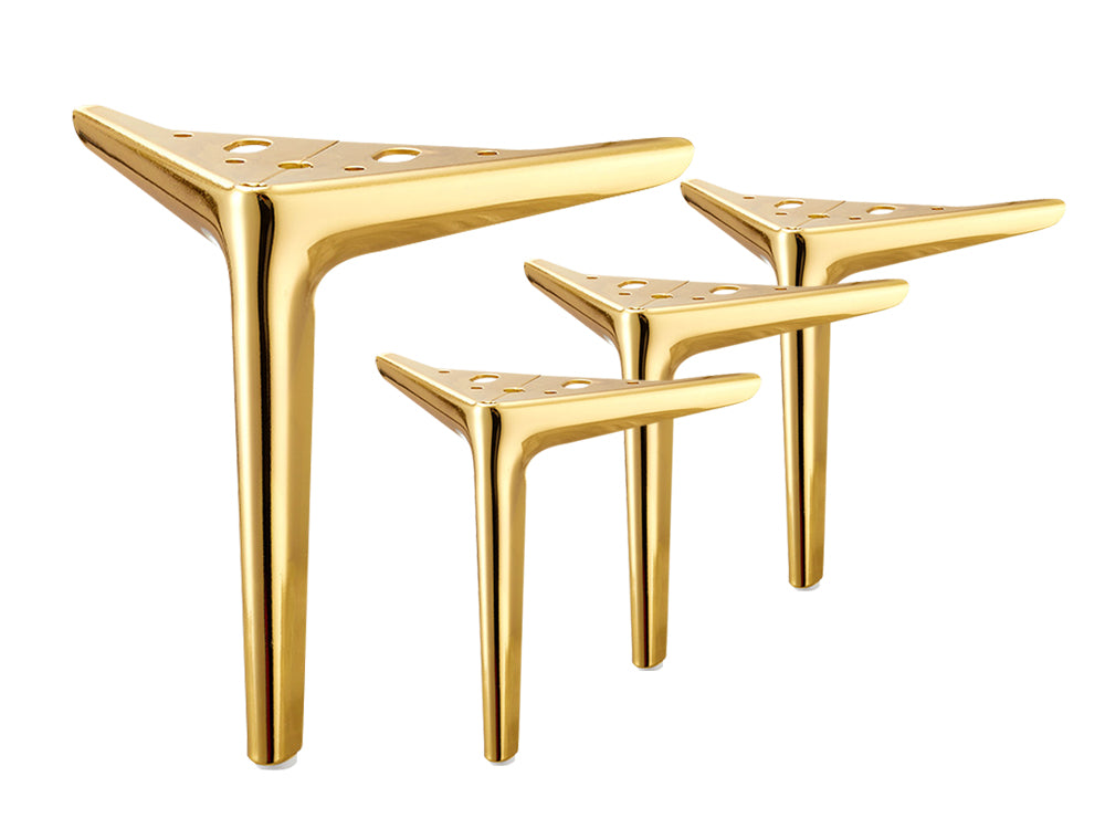 4Pcs Metal Furniture Legs 15cm-Gold