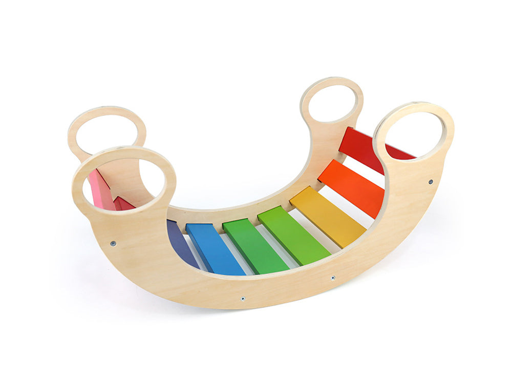 Wooden Rainbow Rocker Board