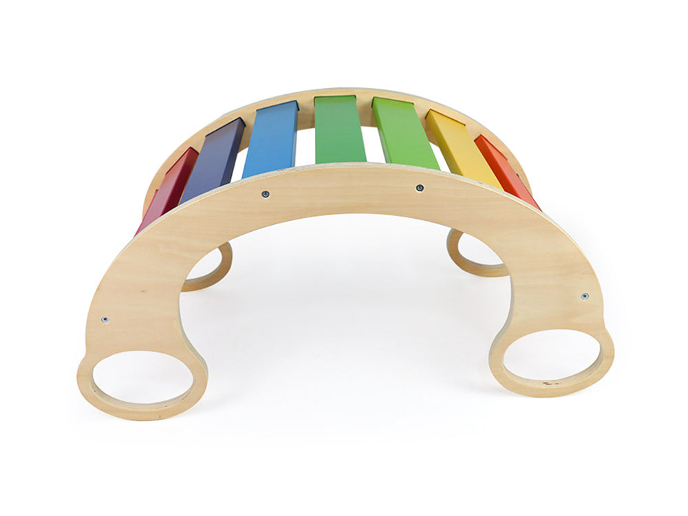 Wooden Rainbow Rocker Board