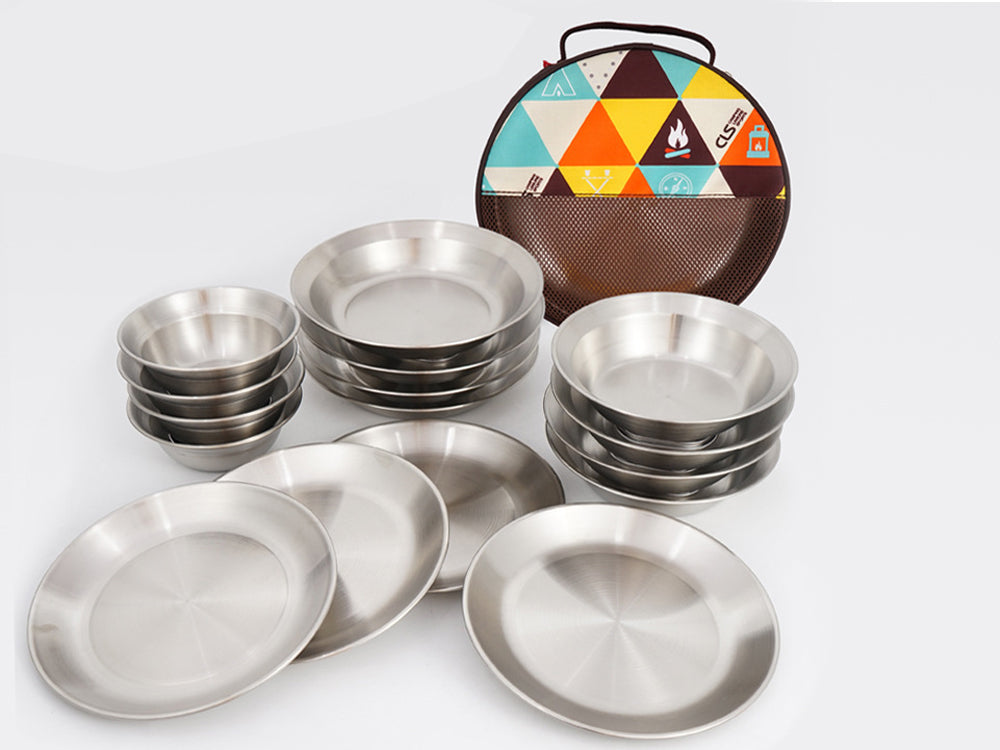 16Pcs Camping Tableware set